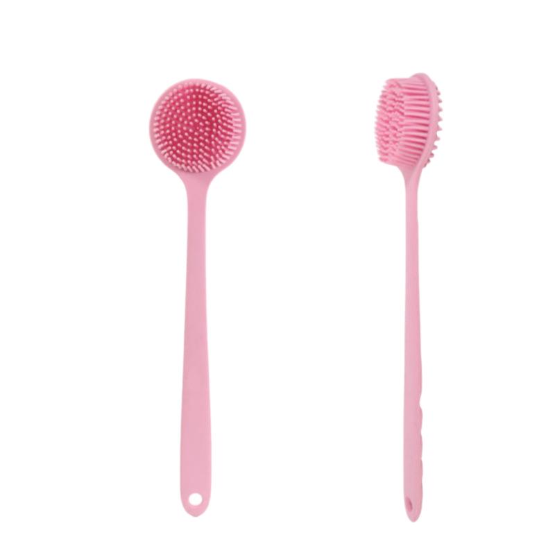 Silicone Double-Sided Exfoliating Bath Brush with Soft Bristles
