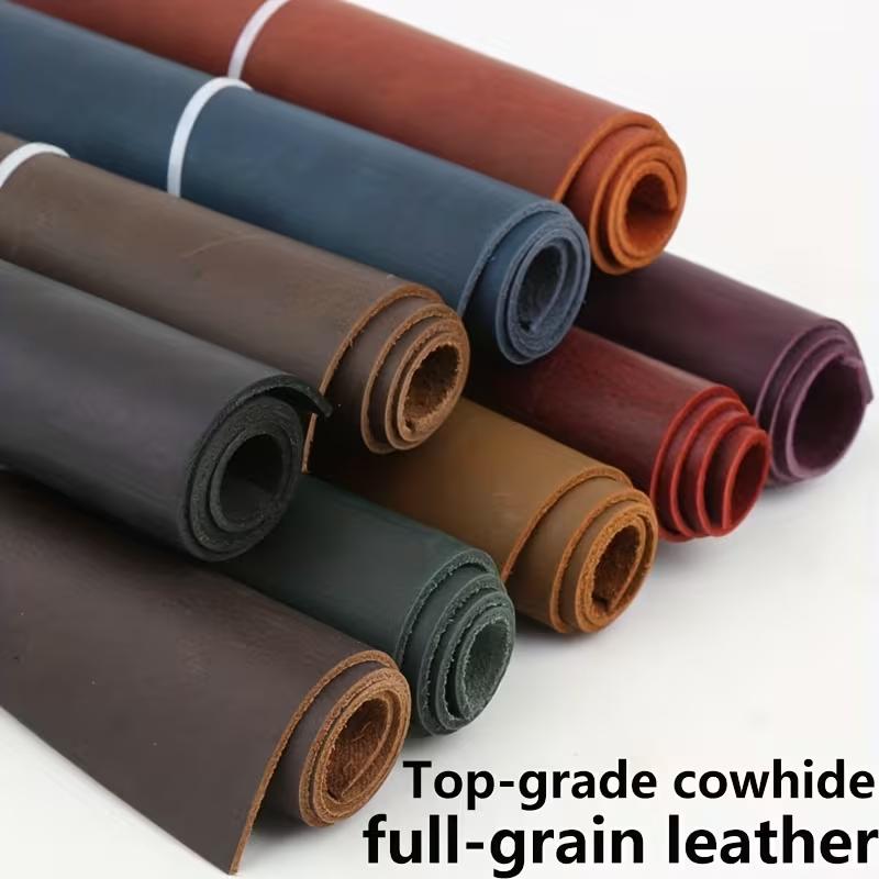 9-color crazy horse leather, top grain cowhide genuine leather, vintage color-changing oily leather, 2mm thick, handcrafted DIY,