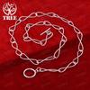 New 925 Sterling Silver 8-Shaped Chain Necklace Women Fashion Fine Jewelry Lady Birthday Gifts Party Hot Selling Accessories