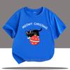 Children Funny Cute Cat Print Tshirts For Girls Boys Summer Casual Colorful Tops Kids Comfortable Crew Neck Short Sleeve Tees