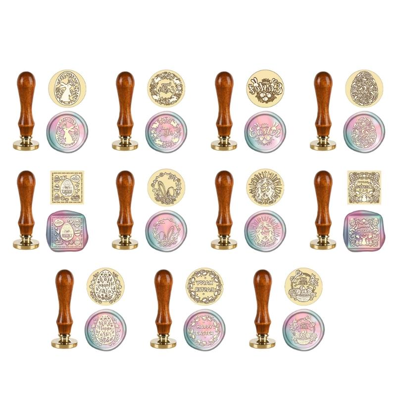 Easters Series Sealing Wax Stamps for Scrapbooking Decorations Wax Seal Stamps