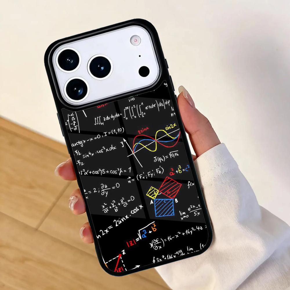 E=mc2 Formula Math Funny Science Mobile Phone Case for IPhone 17 AIR 16pro Max 15 14 13 12 11 Bumper Cover