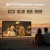 ETOE 120" Portable Projection Screen – 4K Ultra-HD, 160° Viewing Angle – Outdoor Cinema & Camping