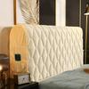 Luxury Thicken Velvet Quilted Headboard Cover Solid Color High Grade All-inclusive Bedside Cover Soft Plush Bed Head Cover