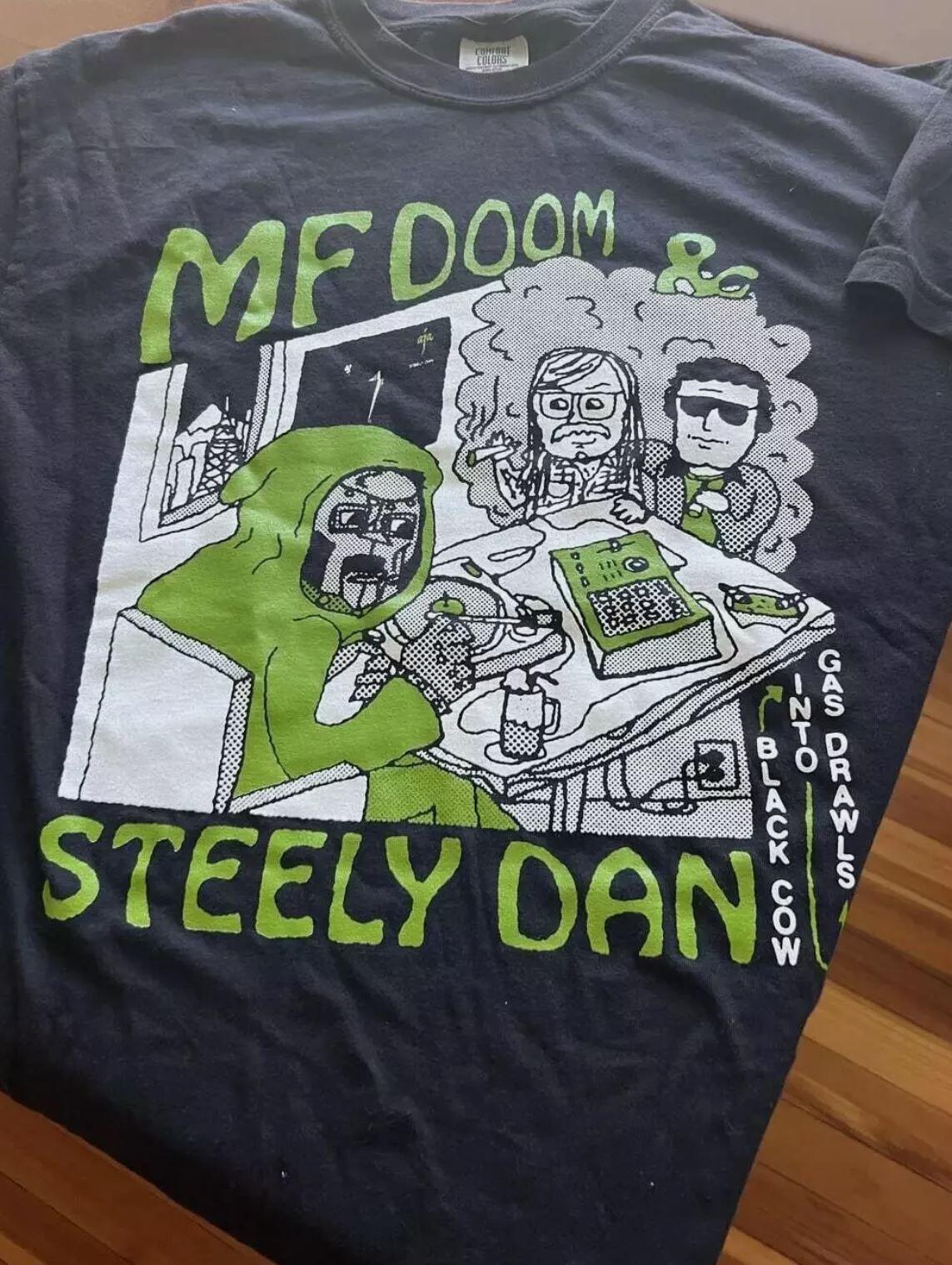 Футболка Steely Dan, Черная унисекс футболка MF Doom XL
