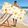Emoji und Regenbogenmuster Strandtuch Strandtuch schnelltrocknend für Reisen Outdoor-Sportarten Joggen Strand und Schwimmen