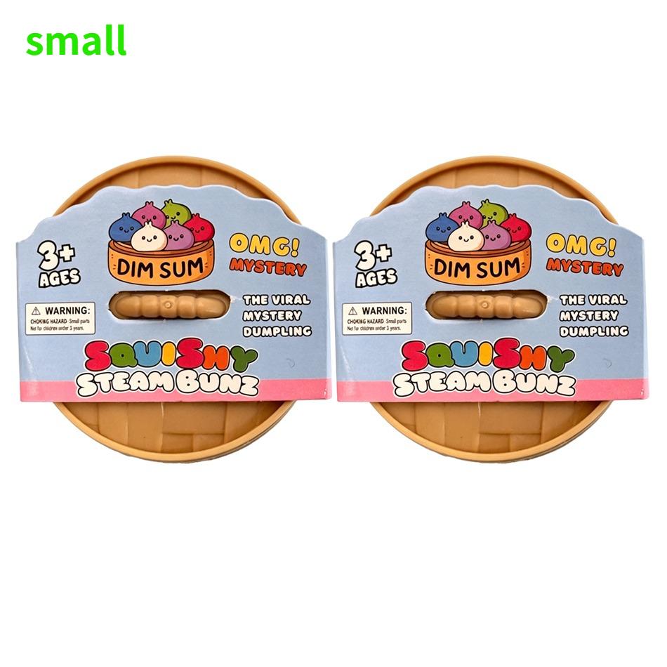 Hot Glitter Dumpling Squishy Maltose Series With Box Dumplings Sensory Squeeze Toy For Stress Relief Random Color