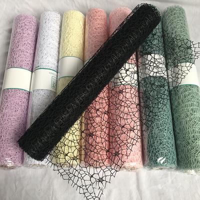 50Cm*4.5M/Roll Flower Wrapping Mesh Paper Iregular Hollow Net Wrapper Floral Bouquet Paper Fresh Flower Florist Packaging Sheet