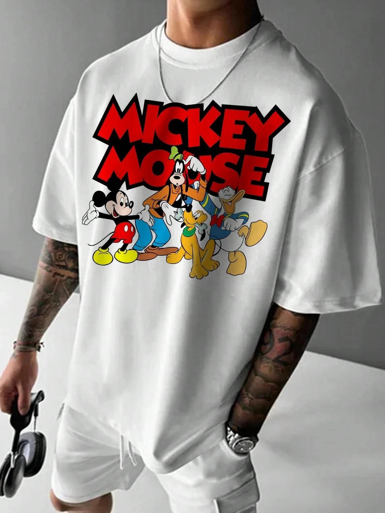 

Hot Sale Disney Cartoon Castle Co Branded Printed T-shirt 2026 Men Women Summer New Harajuku Streetwear Fashion Large Loose Casual Short Sleeve Top 4XL