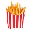 50pcs Striped Disposable Party Tableware Popcorn and French Fry Box Carnival Home Cinema Use Snack Container Food Grade Foldable