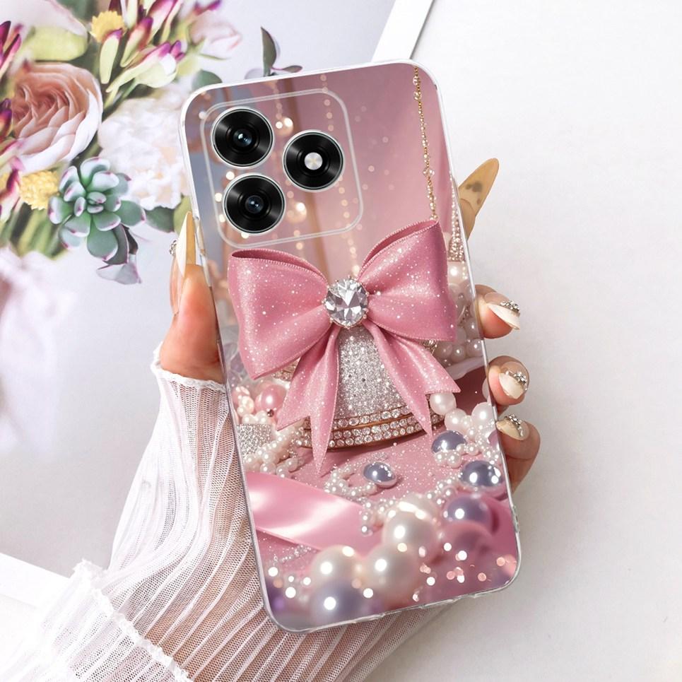 For Honor X5C / Huawei Honro X5C Plus Phone Case Teansparent Soft TPU Casing Floral Butterfly New Fashion Painting Back Cover
