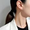Classic Twist S925 Sterling Silver Hoop Earrings - Versatile, Neutral, Thick Thread Design for Everyday Style
