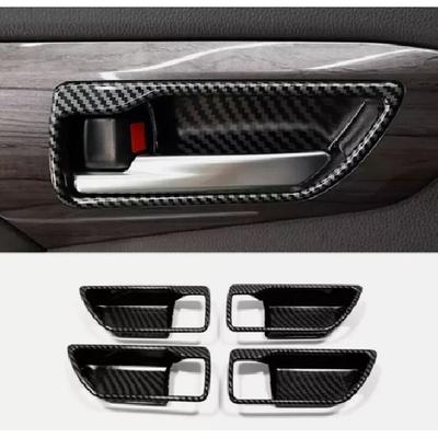 For Toyota Highlander -2024 Carbon Fiber Inner Car Door Handle Bowl Trim