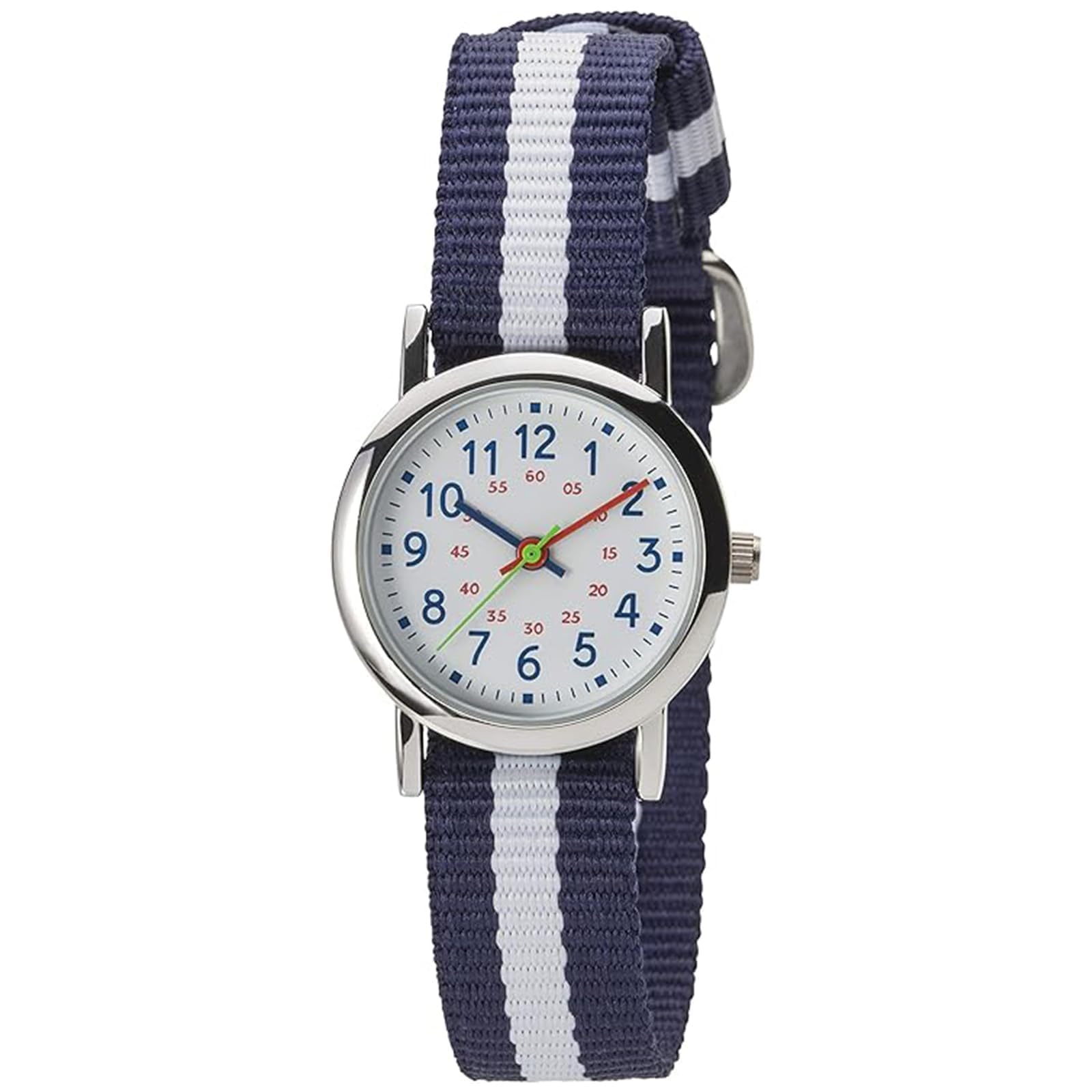 CREPHA Analog Fabric (Klepha) Kids  Watch, Waterproof, Strap/Nylon Strap, Blue, NB-AK219-A
