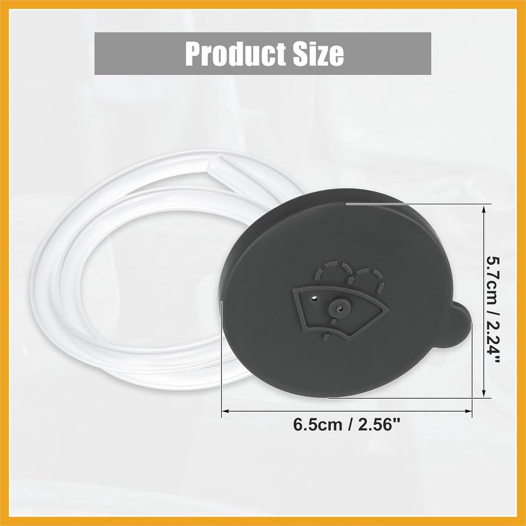 B8913-JG000 Gray Windshield Wiper Washer Fluid Reservoir Tank Bottle Cap Cover for Nissan Rogue 2008-2013 Replacement