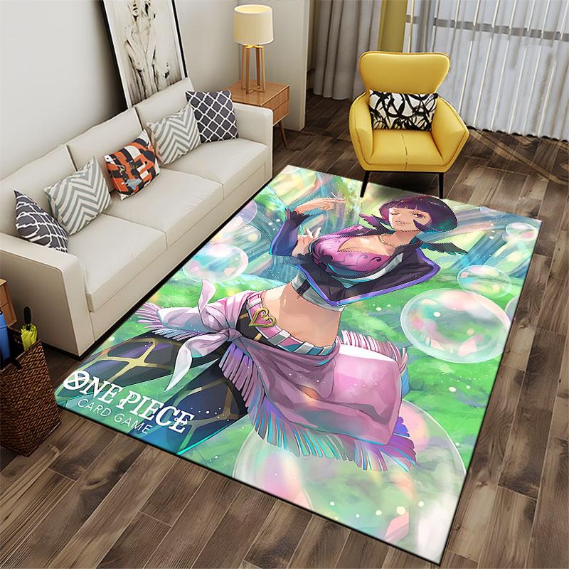 Colorful Anime Character Carpet suitable as a non-slip mat for the living room or bedroom sofa