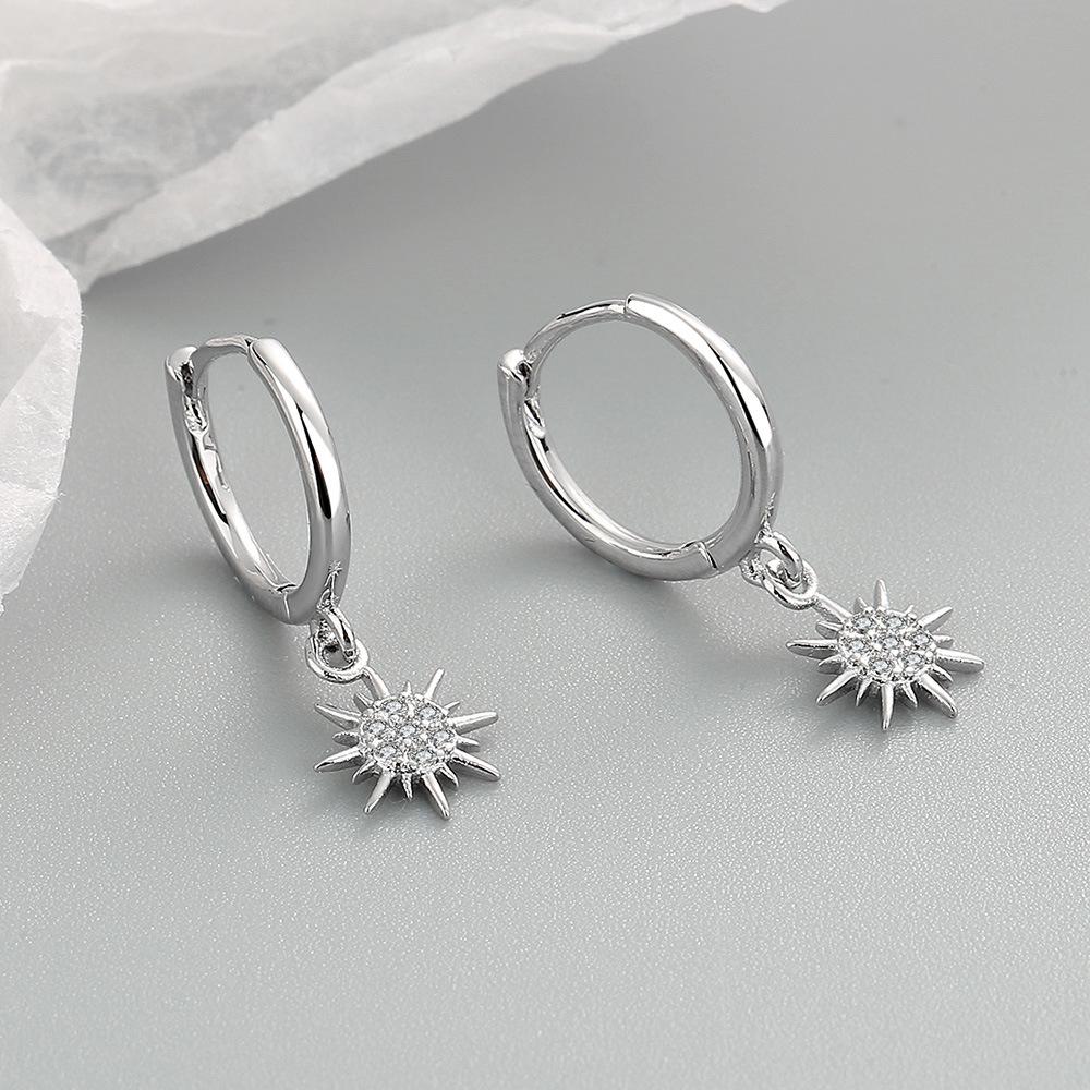 Tancise 925 Sterling Silver Zircon Earrings Drop Earrings For Women Wedding Party Gifts