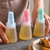 2Pcs Silicone Oil Bottle With Brush Grill Oil Brushes Liquid Oil Pastry Brush High Temperature Resistant Kitchen Baking BBQ Tool