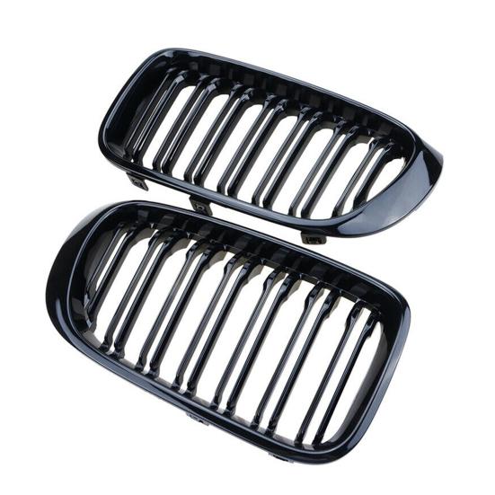1 paar Glänzend Schwarz Front Nieren Gitter 51117338571 51117338572 51137367422 für BMW X3 X4 Serie F25 F26 14-16