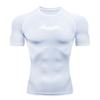 Men's Compression Athletic T-Shirt, Bat Pattern Quick Dry St