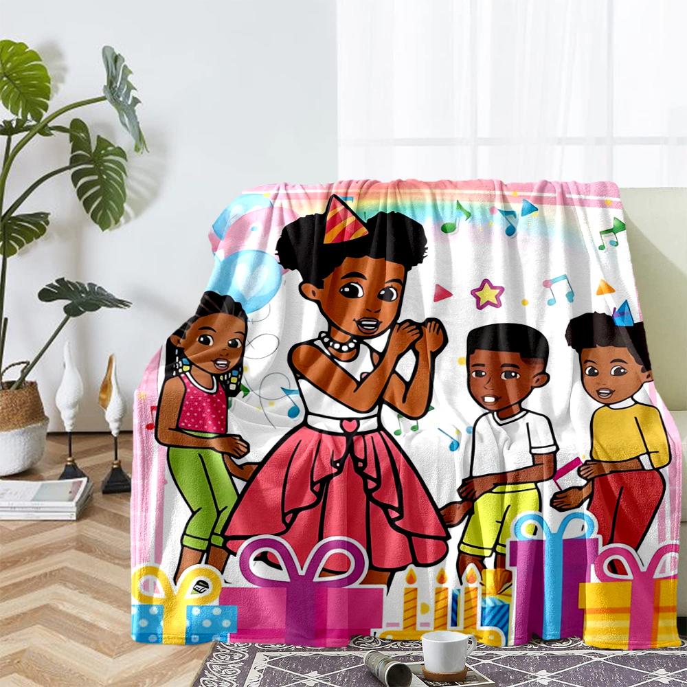 Gracie's Corner Theme Printed Blanket - Perfect for Couch, Bed, Travel & Outdoor Use | Machine Washable, Cozy & Durable.