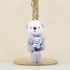 Adorable Plush Beaver Toy Keychain Cute Animal Stuffed Doll For Bag Decoration