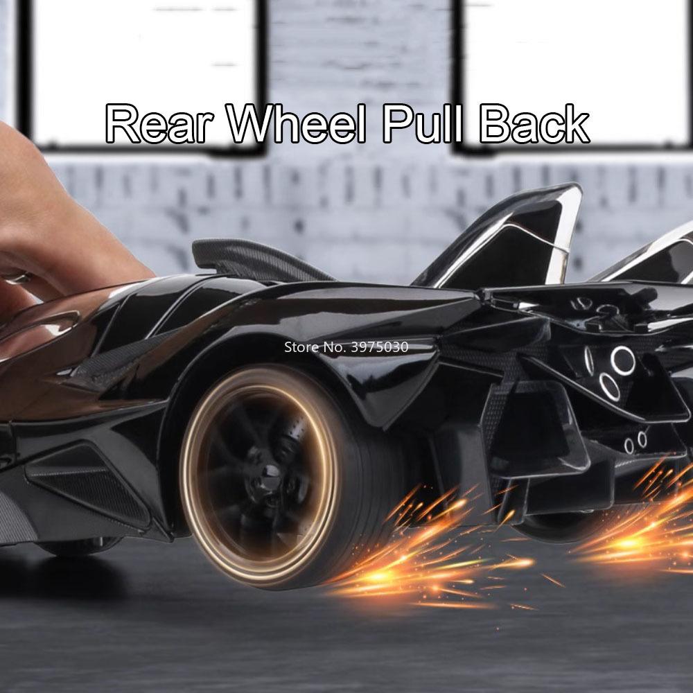 1:18 Apollo EVO 720S Toy Cars Models Alloy Diecast Light Music Miniature Supercar Wheel Steering Vehicle for Children Best Gifts