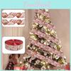 Vibrant 2 Meter Christmas Tree Hanging Bow Ribbon For Joyful Wedding Decorations