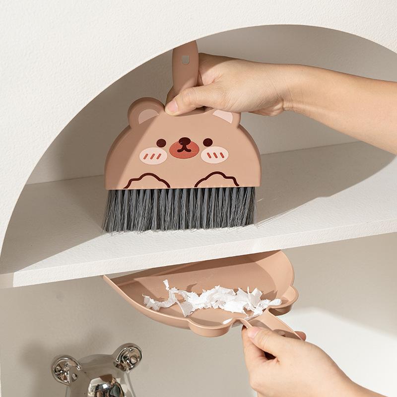 Cartoon Mini Broom And Dustpan Set, Desktop Cleaning Brush And Broom Combination, Household Desktop Dust Removal Tool