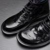 Men's shoes 2026 with plush cowhide high-end men's boots men's leather casual high top leather shoes short boots round toe soft