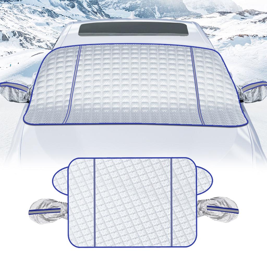 Magnetic Car Snow Shield Frost Prevention Frost Car Cover Car Front Windshield Sunshade Thickened Snow Shield Auto Coat