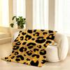 Leopard Print Animal Print Pattern Throw 240g flannel blanket, suitable for sofas, beds, offices,  exquisite gift blankets