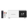 Mini Projector Built in Speakers Diffuse Reflection Imaging Black 1080P Portable Movie Projector