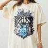 Magic Patronus Deer Shirt, Wizard School Vintage Tee, Deathly Symbol Graphic, Fantasy Castle Shirt, Gift for Book Lover