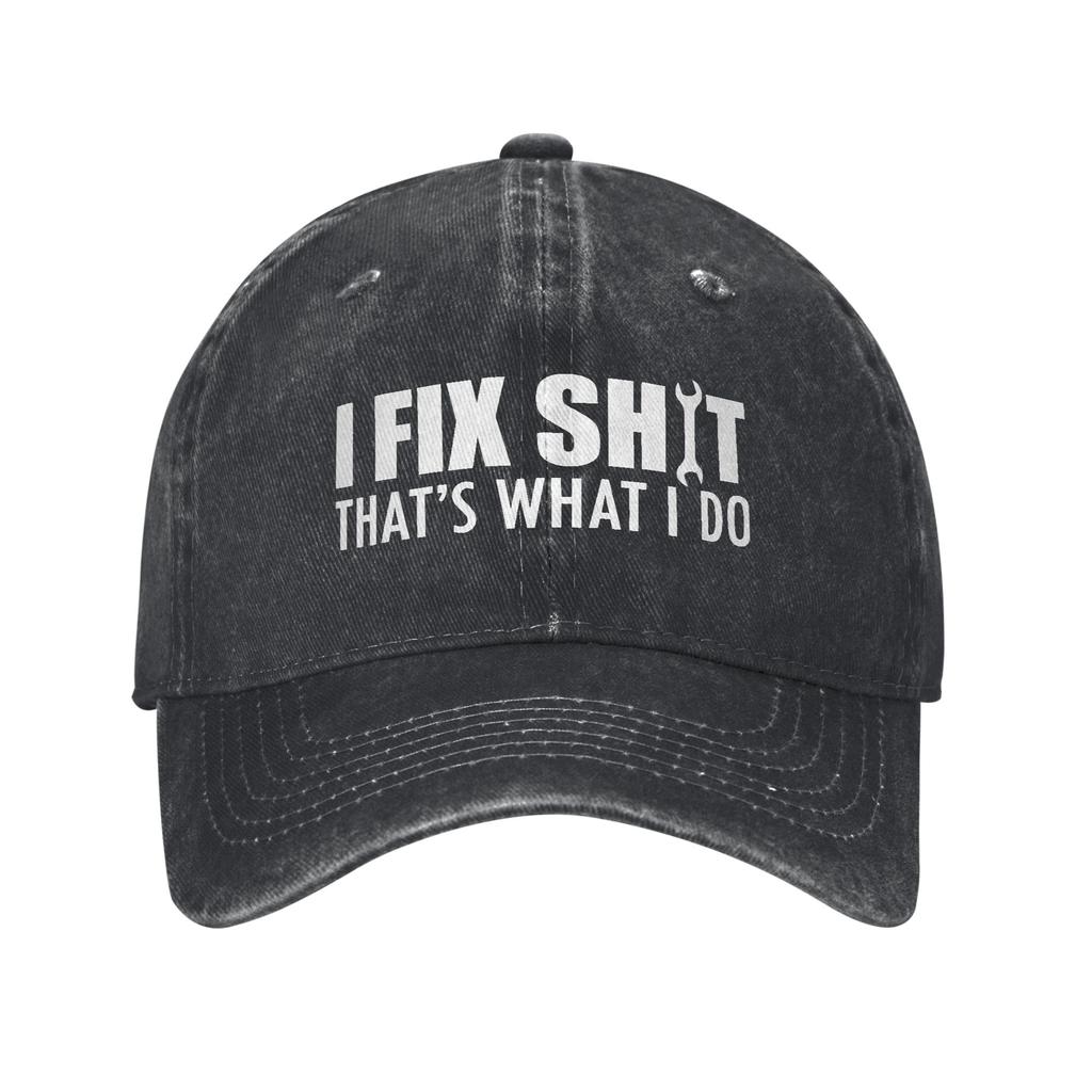 Dat is Wat Ik Doe Ik Repareer Dingen En Ik Weet Dingen Vrachtwagenchauffeurs Hoeden Outfit Voor Unisex Baseballpetten Hoofddeksels Snapback Petten Verstelbaar