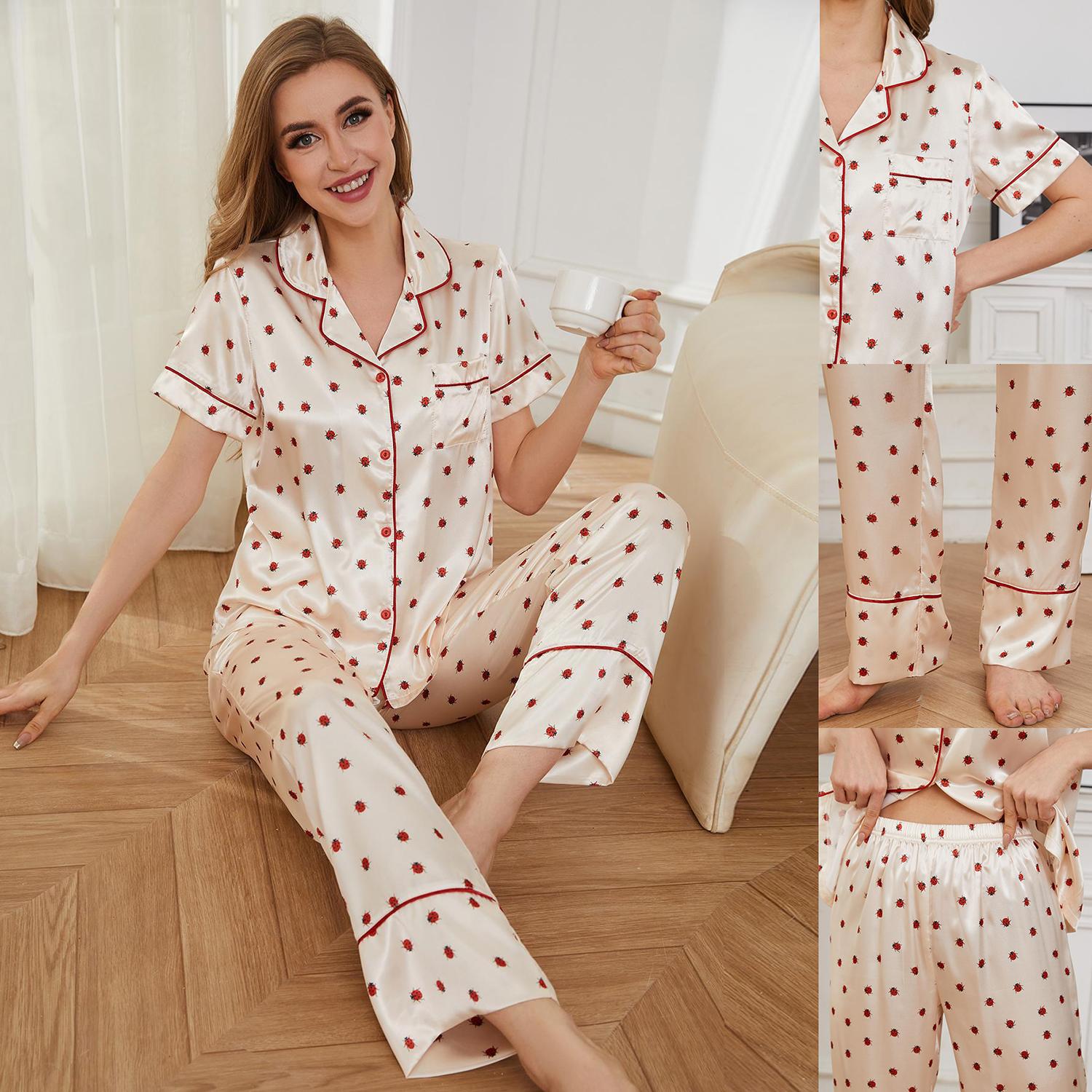 Атласные пижамы для женщин — фото 9