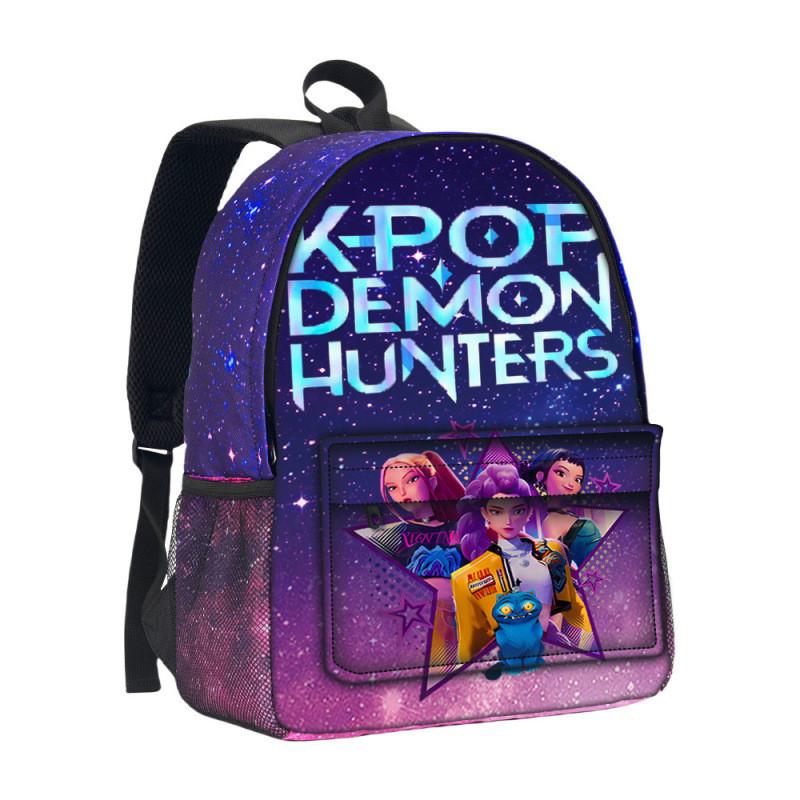 

Hunter Witch Group Kpop Starry Sky Backpack With Cartoon Pattern For Daily Use Style J