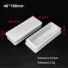 White PP Plastic Table Chair Foot Covers 15*15-100*100mm Square Pipe Plugs Protective Cover Furniture Thickenes Leg Pads