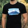 T-Shirt Herren Vulkan Landschaft Motiv Baumwolle Größe XS bis 5XL