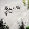Single Dopamine Molecule Metal Wall Art