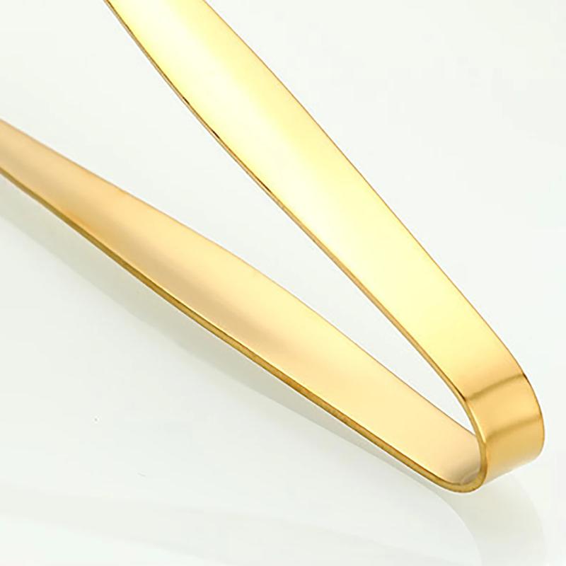 3Pcs Stainless Steel Ice Clamp Thick Anti Slip Ice Clip Fruit Coffee Cube Sugar Clip Toothed Food Clip Kitchen Accessories