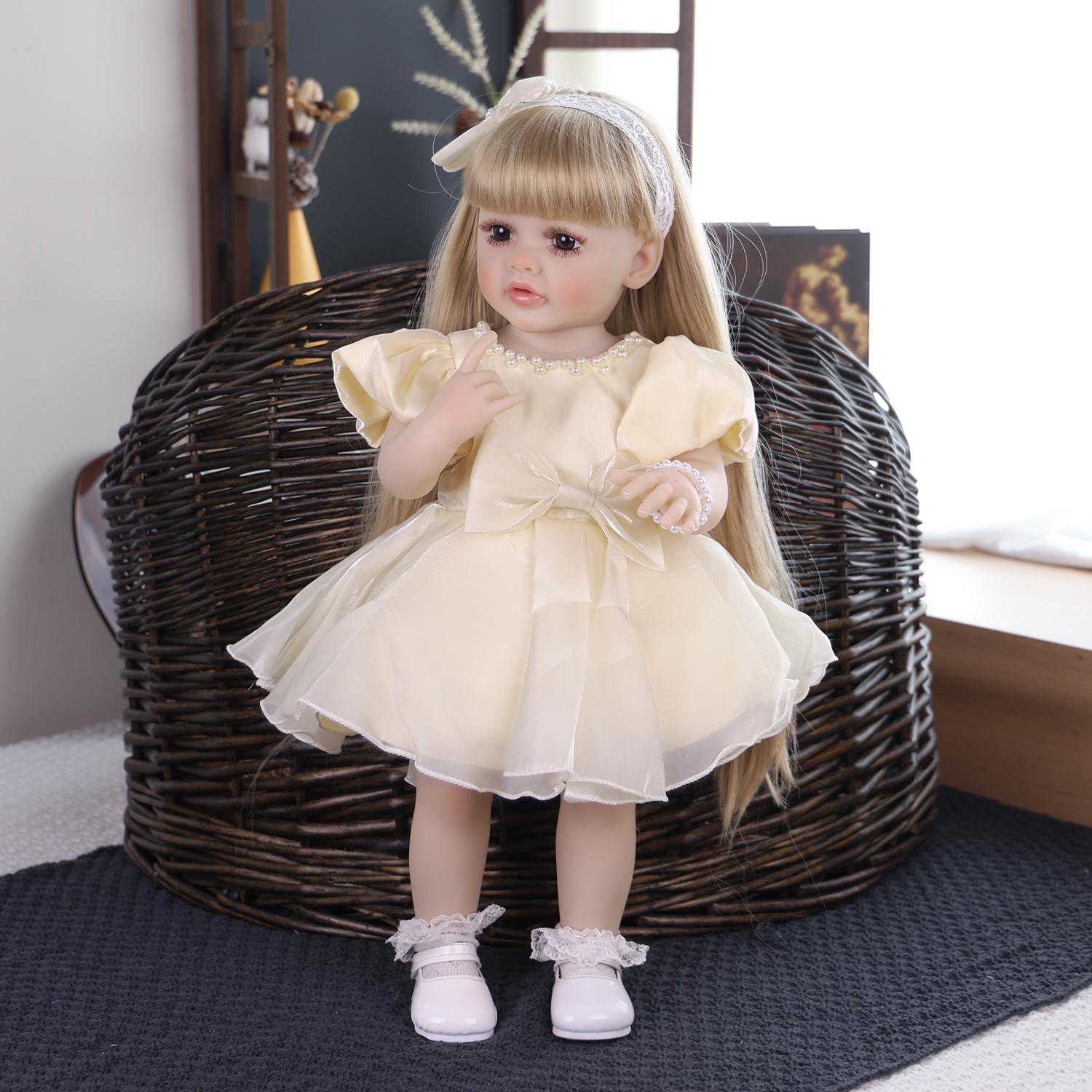 55cm Reborn Girl Doll Full Silicone