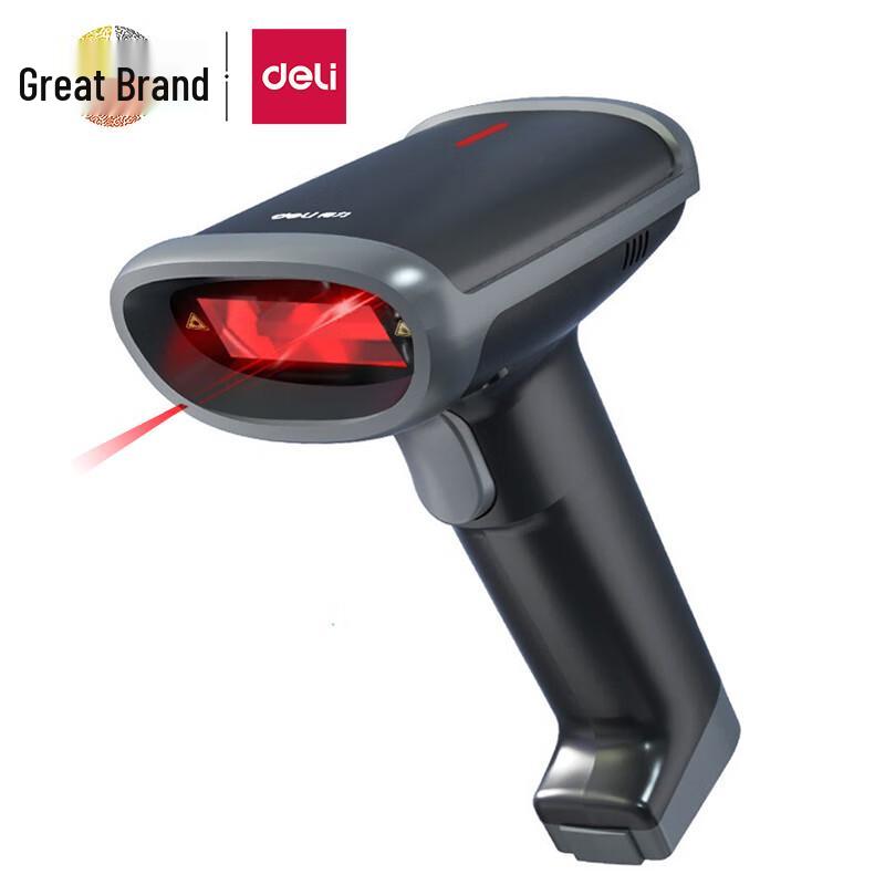 Deli 14950W Wireless 2D Image Barcode Scanner