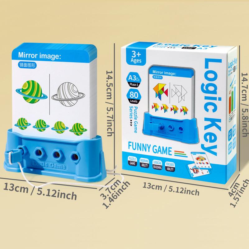 Logic Key Card Games Color Shape Matching Puzzle Game for Kids Logical Thinking Training Parent-child Interactive Game Toy