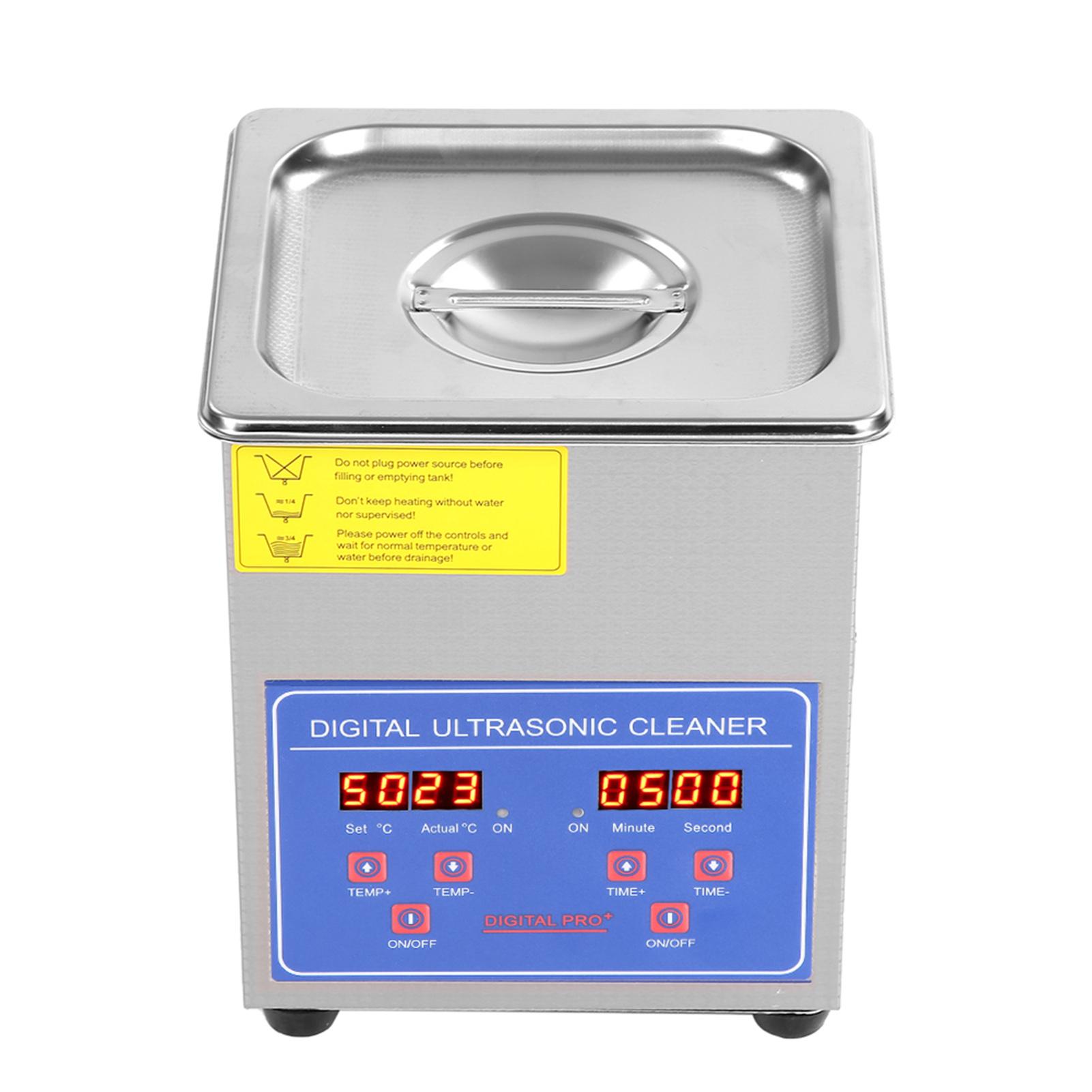 2 л Цифровой ультразвуковой очиститель с нагревателем Цифровая мойка из нержавеющей стали