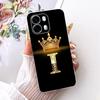 For OPPO A6s CPH2789 2026 Fashion Crown Letter Phone Case For Oppo A6S 5G Soft Silicone TPU Cases