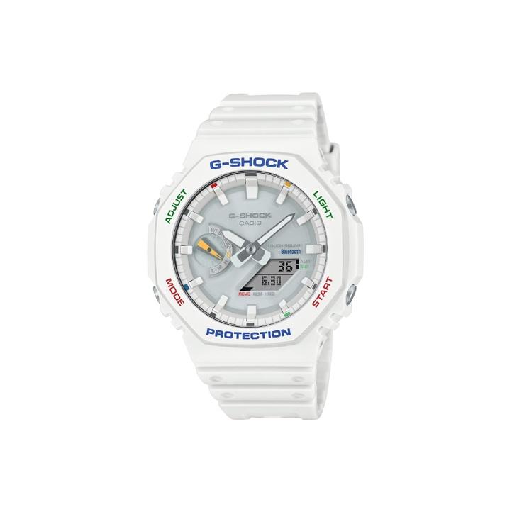 CASIO Unisex Liquid Crystal/Analog Dual Display Series Silver Watch GA-B2100FC-7A GA-B2100FC-7A Silver Dial
