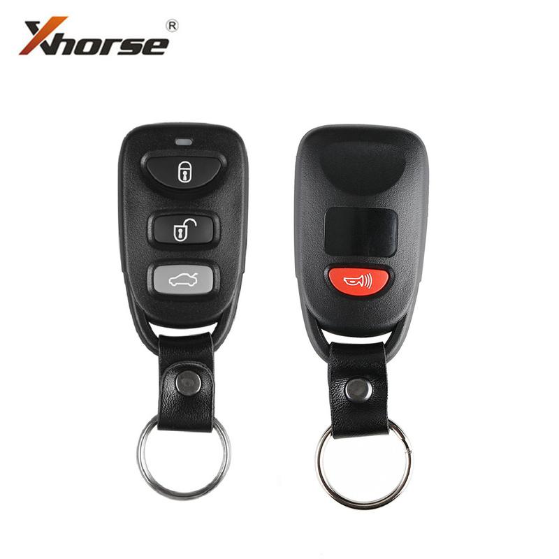5Pieces Xhorse XKHY21EN Wire Universal Remote Key for Hyundai 3+1 Buttons English Version Working With Xhorse VVDI Key tool
