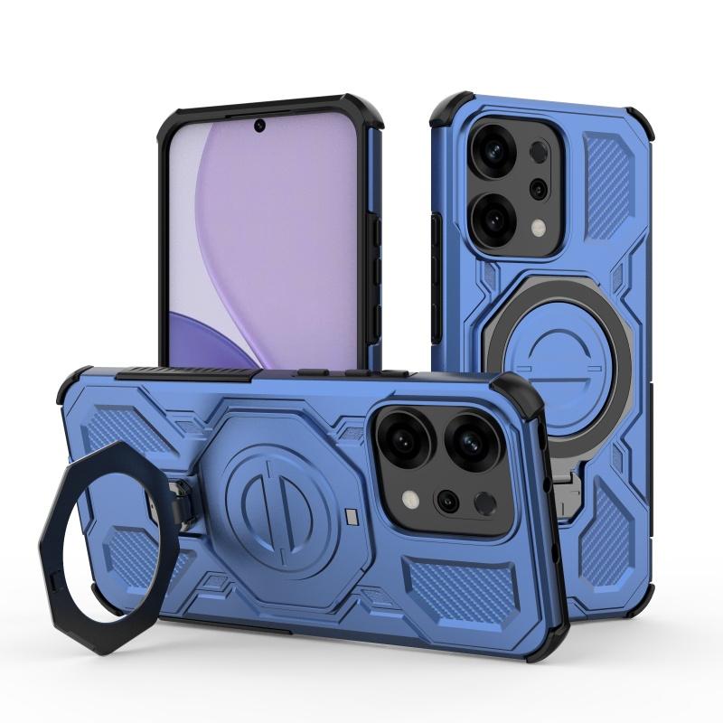 Für Reno 14 Hülle Abdeckung OPPO Reno 14 Capas Neue Stoßfeste Stoßstange Rückseite Magnetische Anziehung Adsorptionsring Halter Fundas Reno 14