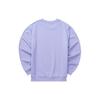 Skechers Colorful Casual Series Letter Pullover Sweatshirt Unisex Sweatshirt Sweet-Lavender L322U083-01DU